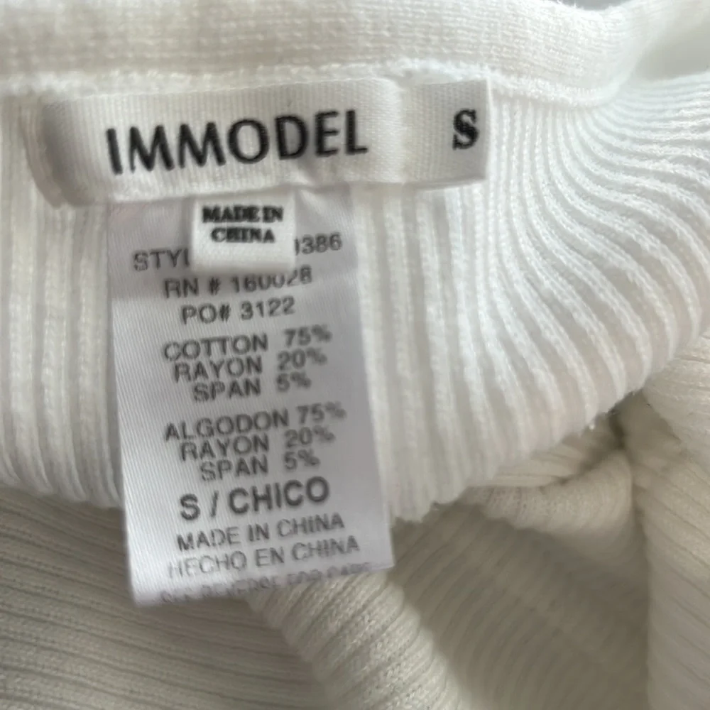 Immodel Women’s One Piece Shortie Sz S Cotton Blend White